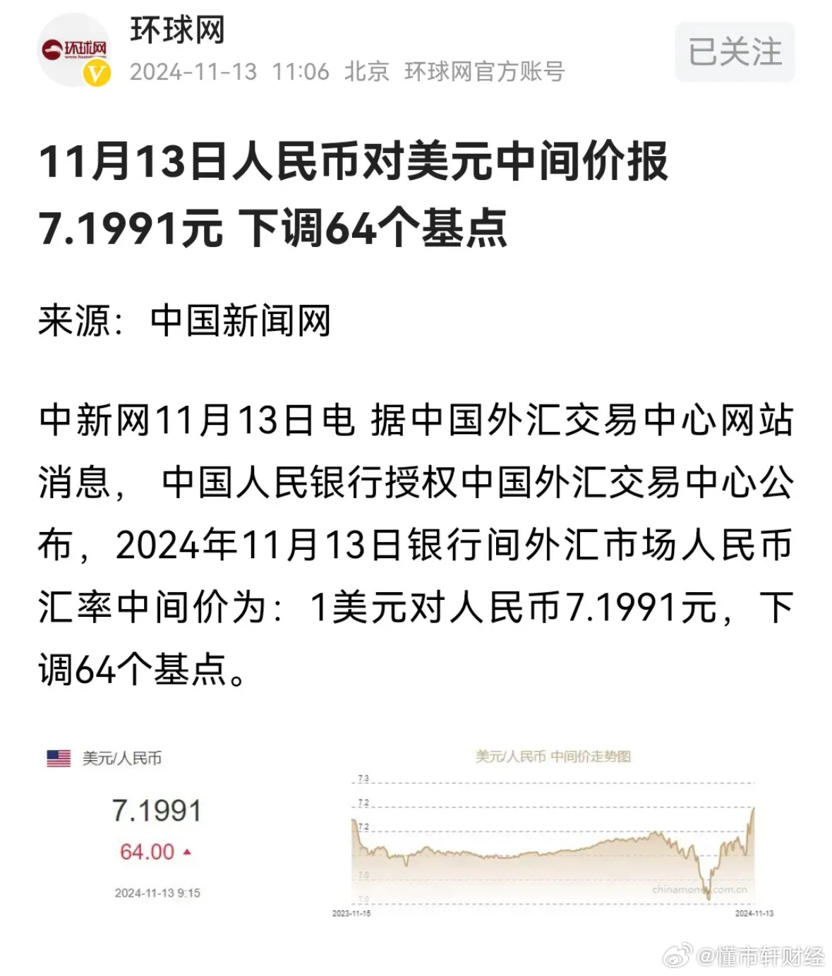 今日中国银行最新汇率概览