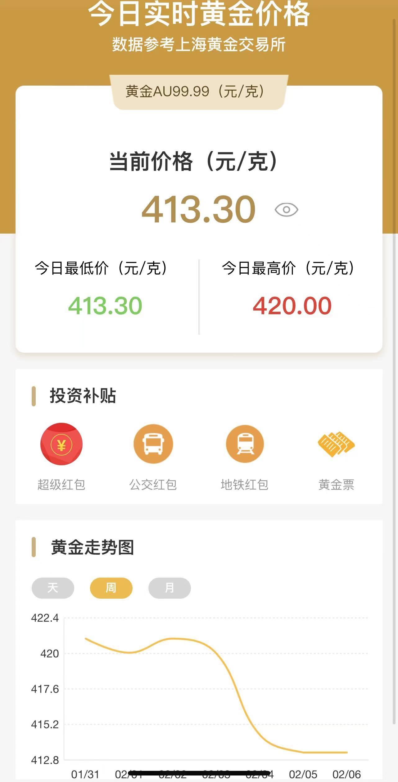 黄金回收价格今日走势分析