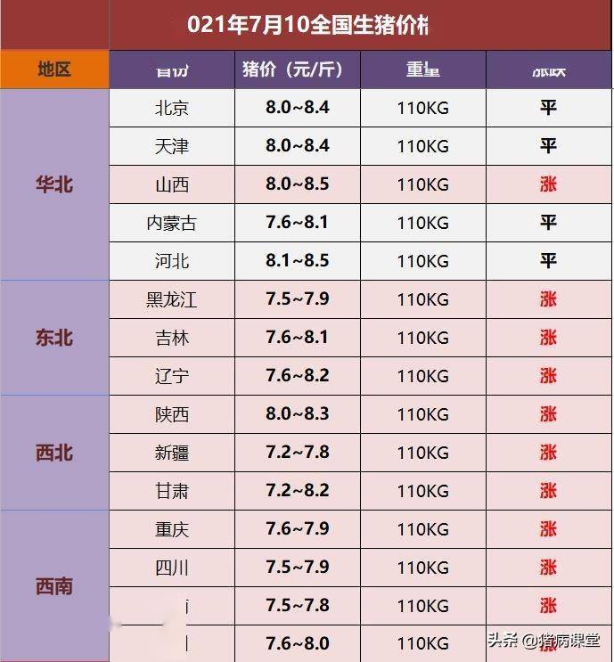 今日猪价行情分析与预测——最新猪价格一览表